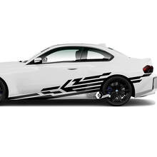 Paar BMW M2 M240 G42 F22 F87 M Performance Wrap Splash Side Fender Doors Lines Bett Vinyl Aufkleber Aufkleber
 2
