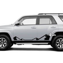 Paar 4Runner Seitentür Vinyl Mountains Rocker Panel Vinyl Aufkleber Aufkleber für Toyota 4Runner TRD
 2