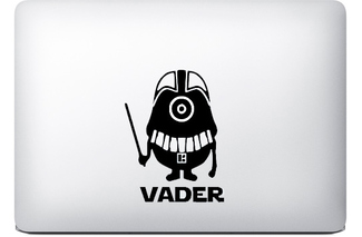 Darth Vader Minion Aufkleber MacBook
