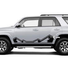 Paar 4Runner Seitentür Vinyl Mountains Rocker Panel Trim Vinyl Aufkleber Aufkleber für Toyota 4Runner TRD
 2