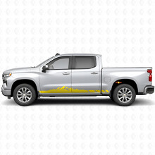 Mountain-Topographie Tür- & Schwellerstreifen aus Vinyl für Chevrolet Silverado 1500 T1XX 2019-2026_3