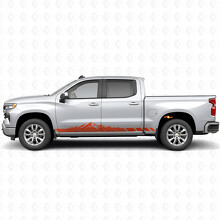Mountain-Topographie Tür- & Schwellerstreifen aus Vinyl für Chevrolet Silverado 1500 T1XX 2019-2026_4