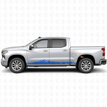 Mountain-Topographie Tür- & Schwellerstreifen aus Vinyl für Chevrolet Silverado 1500 T1XX 2019-2026_5