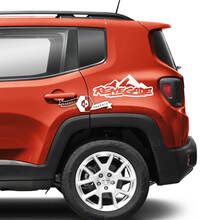 Paar Jeep Renegade Side Fender Mountains Grafik-Vinyl-Aufkleber
 2