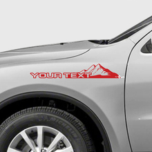 Custom Text Mountains Stil Kotflügel Vinyl Aufkleber Set für Dodge Durango_2
