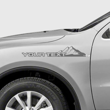Custom Text Mountains Stil Kotflügel Vinyl Aufkleber Set für Dodge Durango_3