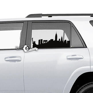 Paar 4Runner Fenster-Vinyl-Aufkleber für die Freiheitsstatue auf der Seite für Toyota 4Runner
 1