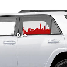 Paar 4Runner Fenster-Vinyl-Aufkleber für die Freiheitsstatue auf der Seite für Toyota 4Runner
 2