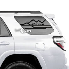 Paar 4Runner Window Mountains Line Logo seitliche Vinyl-Aufkleber für Toyota 4Runner
 2