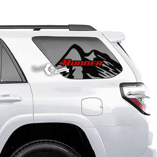 Paar 4Runner Window Mountains Logo seitliche Vinyl-Aufkleber für Toyota 4Runner – 2 Farben
