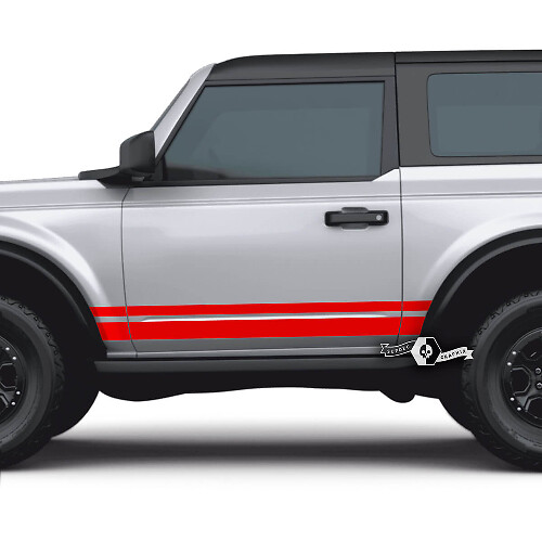 Paar 2-türige Ford Bronco-Seitenaufkleber für Ford Bronco
