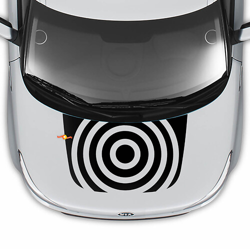 Hood Circle Decal Wrap Vinyl -Aufkleber Aufkleber für Kia Soul
