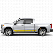 Topografische Kontur Tür- & Schweller-Vinylstreifen für Chevrolet Silverado 1500 T1XX 2019-2026_3
