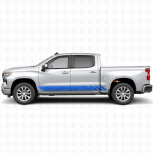 Topografische Kontur Tür- & Schweller-Vinylstreifen für Chevrolet Silverado 1500 T1XX 2019-2026_5