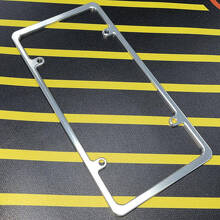 Schlanker Blanker US-Kennzeichenhalter aus Aluminium im Billet-Stil_2