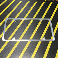 Schlanker Blanker US-Kennzeichenhalter aus Aluminium im Billet-Stil_3