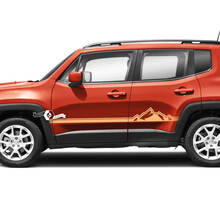 Jeep Renegade Doors Stripe Graphic Vinyl Aufkleber Aufkleber Seite 3 Farben
 3