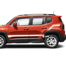 Paar Jeep Renegade Fender Doors Rear Side Stripe Graphic Vinyl Aufkleber Aufkleber
 2