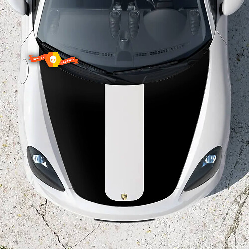 Porsche Boxster 718 Motorhaubenstreifen-Aufkleber
