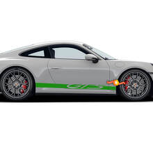 Paar Porsche Aufkleber GTS Türen seitlicher Vinyl-Aufkleber
 2