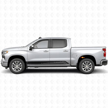 Parallele Konturen-Tür- und Schweller-Vinylstreifen für Chevrolet Silverado 1500 T1XX 2019-2026_2
