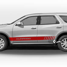 Paar Dodge Durango Side Doors Rocker Panel Stripes Aufkleber Vinyl-Aufkleber
 2