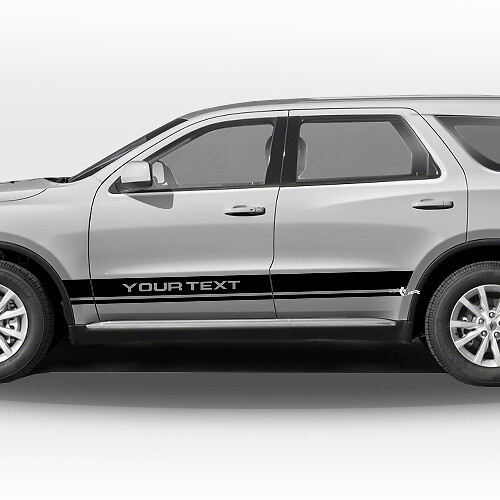 Zwillingszstreifen Vinylaufkleber-Set für Dodge Durango_1