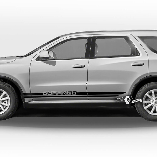 Paar Dodge Durango Seitentüren Rocker Panel Trim Logo Streifen Aufkleber Vinyl Aufkleber
