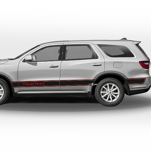 Individuelles Umriss-Seitestreifen Vinyl-Aufkleber-Set für Dodge Durango
