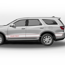 Individuelles Umriss-Seitestreifen Vinyl-Aufkleber-Set für Dodge Durango_2