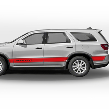 Individuelles Umriss-Seitestreifen Vinyl-Aufkleber-Set für Dodge Durango_3