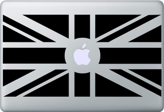 Aufkleber mit der Flagge Großbritanniens und des Vereinigten Königreichs für MacBook
