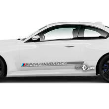 Paar BMW M2 M240 G42 F22 F87 M Performance Seitenverkleidung Streifen Türen Streifen Vinyl Aufkleber Aufkleber
 2