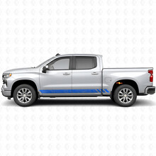 Topografische Band Tür- und Schwellerleisten Vinylstreifen für Chevrolet Silverado 1500 T1XX 2019-2026_5