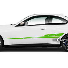 Paar BMW M2 M240 G42 F22 F87 M Performance Moderne Seitenstreifen Türen Streifen Vinyl Aufkleber Aufkleber
 2