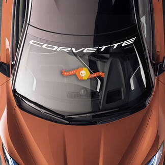 Windschutzscheibe Corvette Chevrolet C8 Corvette Stingray Z06 C8R Vinyl-Streifen-Aufkleber
