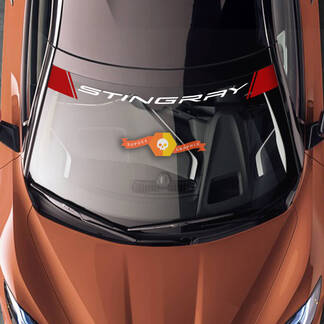 Windschutzscheibe Stingray Chevrolet C8 Corvette Stingray Z06 C8R Vinyl Streifen Aufkleber 2 Farben
