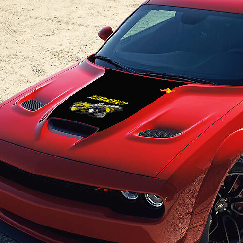 1320 Super Bee Motorhauben-Vinylaufkleber für Dodge Challenger