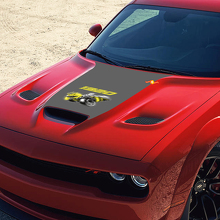 1320 Super Bee Style Motorhauben Vinyl-Aufkleber für Dodge Challenger_3