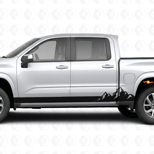 Mountain Range Tür- & Schwellerleisten-Vinylstreifen für Chevrolet Silverado 1500 nächste Generation 2027