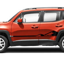 Paar Jeep Renegade Doors Side Mountains Graphic Stripe Vinyl Aufkleber Aufkleber Streifen
 2