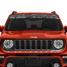 Individuelle Schriftart Vintage Windschutzscheibenaufkleber für Jeep Renegade_2