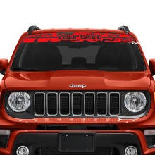 Individuelle Schriftart Vintage Windschutzscheibenaufkleber für Jeep Renegade_3