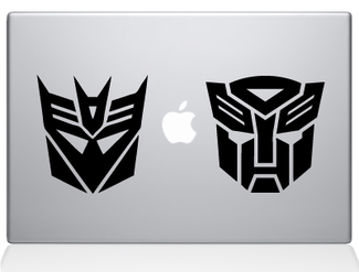 Transformers-Aufkleber für MacBook Laptop
