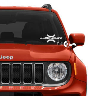 Windschutzscheibenfenster Jeep Renegade Grafik-Vinyl-Aufkleber
