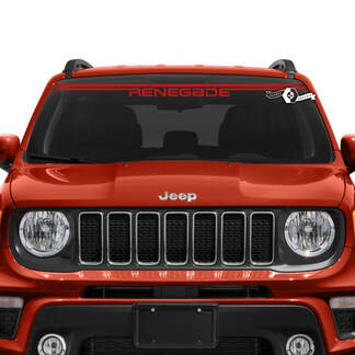 Jeep Renegade Vinyl-Aufkleber für Windschutzscheibe, Fenster, grafisches Logo, Linien, Kompass
 1