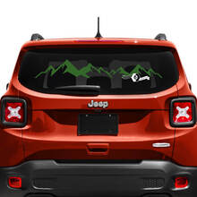 Jeep Renegade Tailgate Window Mountain Vinyl Aufkleber Aufkleber
 2