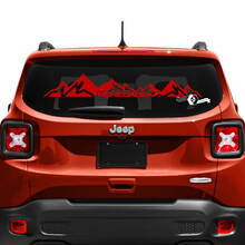 Jeep Renegade Tailgate Window Mountain Logo Vinyl Aufkleber Aufkleber
 2