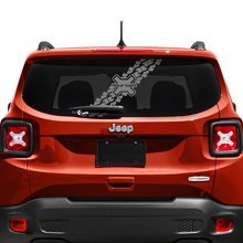 Individuelle Schriftzug-Reifenspuren-Heckklappenfenster Vinyl-Aufkleber für Jeep Renegade 2