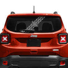 Individuelle Schriftzug-Reifenspuren-Heckklappenfenster Vinyl-Aufkleber für Jeep Renegade 2